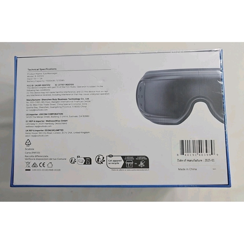 RENPHO Eyeris 3 Eye Massager with‎ Heat & Cooling - New Sealed Box - Picture 3 of 3